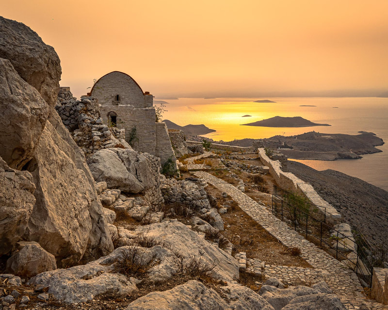 ©Dorothy Sansom - Travel "Knights Castle (Chalki), Greece