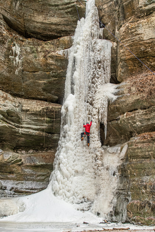 ©Marty Barker "Climbing Wildcat Waterfall" - First Place Journalism