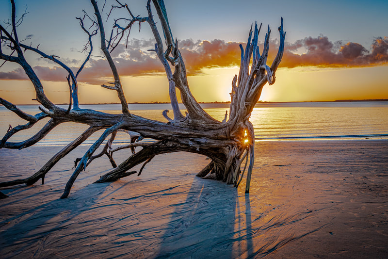 ©Mike Barker "Sunset Jekyll Island" - Homework-Sunrise Sunset