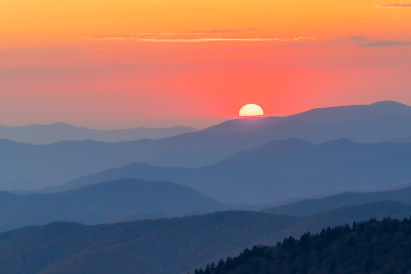 ©Marty Barker - "Smoky Mountain Sunset" - Travel